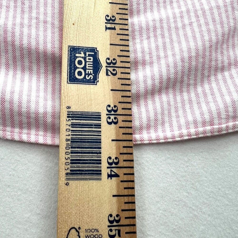 Ralph Lauren Mens Shirt XL Classic Fit Flesh Pony Striped Button Up Short Sleeve - Picture 7 of 9